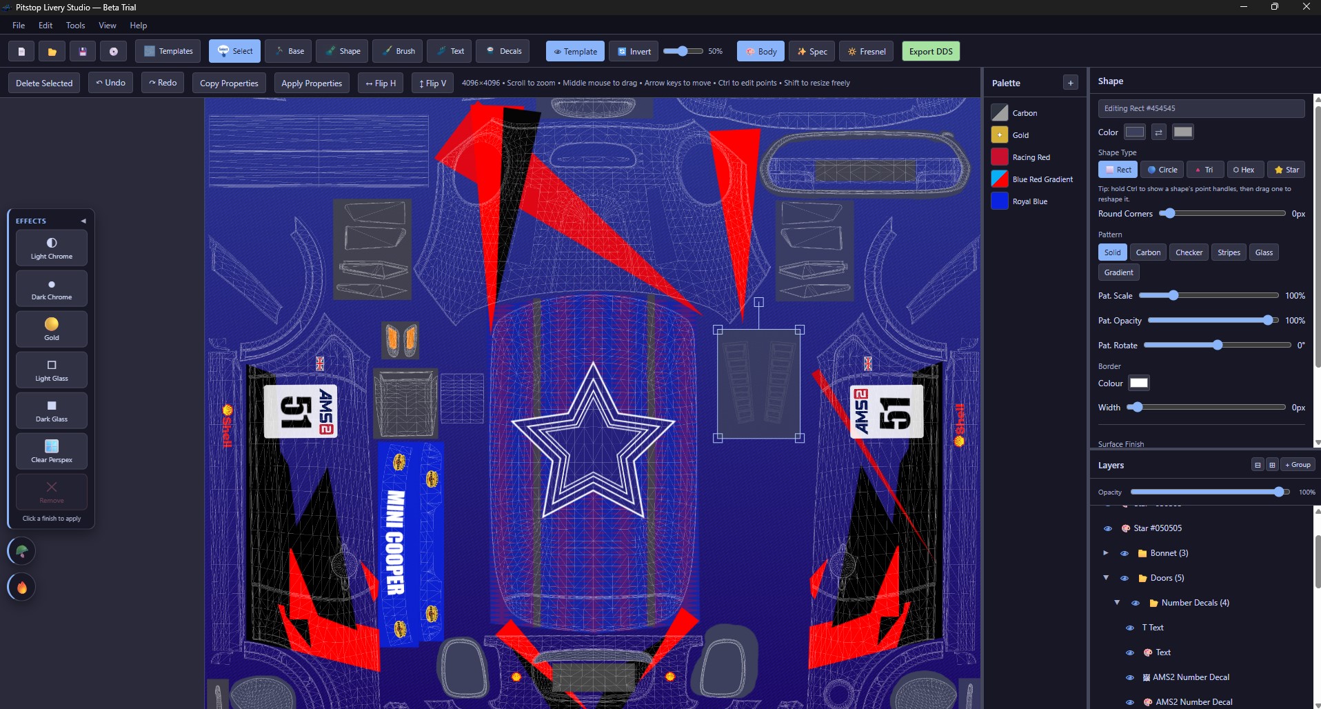 Pitstop Livery Studio Full App Interface